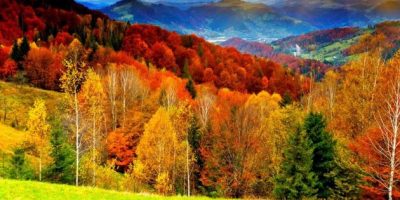 Autumn in the mountains Facebook cover photo