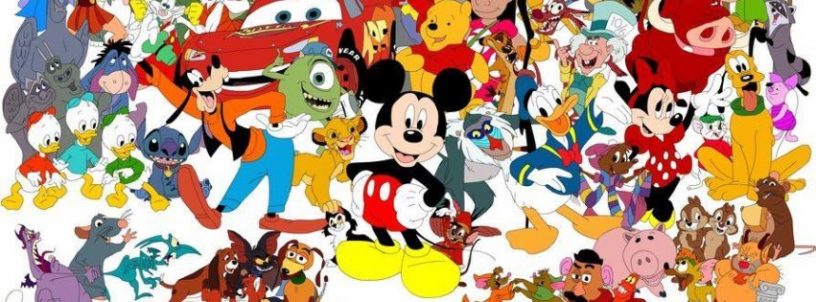 Disney Character Collage Facebook cover photo