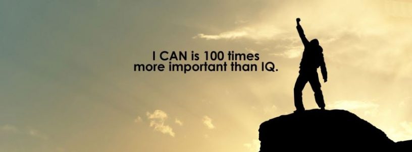 I can is 100 times better than IQ Facebook cover photo